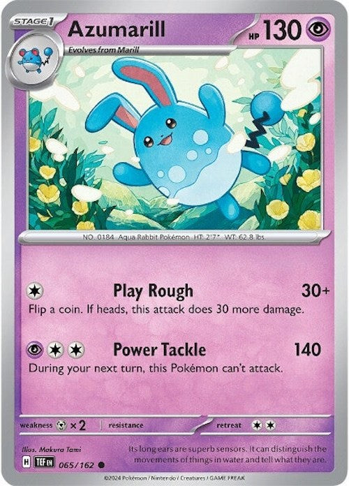 Azumarill (065/162) [Scarlet & Violet: Temporal Forces] | Dumpster Cat Games