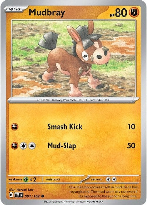 Mudbray (091/162) [Scarlet & Violet: Temporal Forces] | Dumpster Cat Games