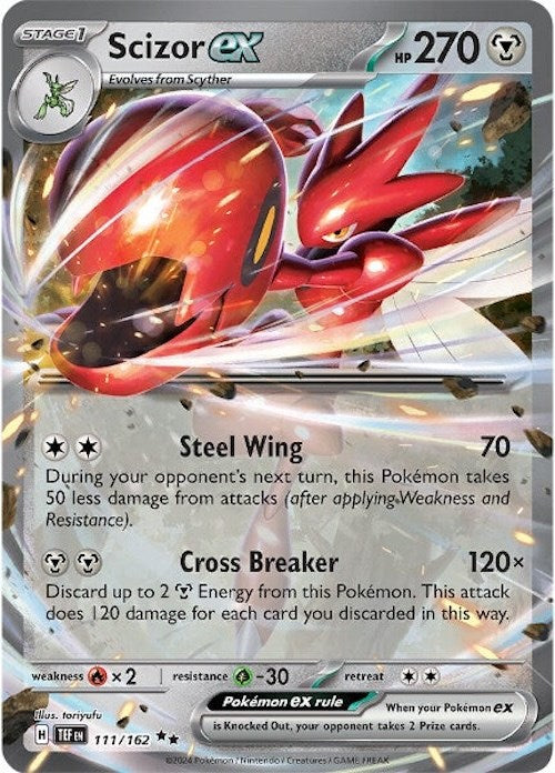 Scizor ex (111/162) [Scarlet & Violet: Temporal Forces] | Dumpster Cat Games