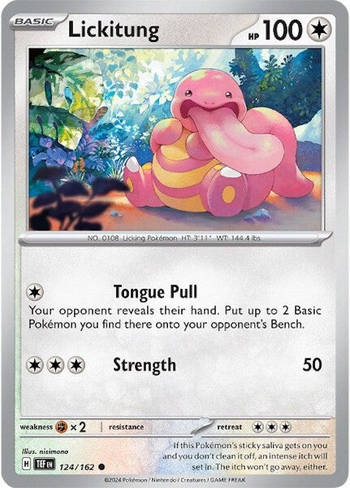 Lickitung (124/162) [Scarlet & Violet: Temporal Forces] | Dumpster Cat Games