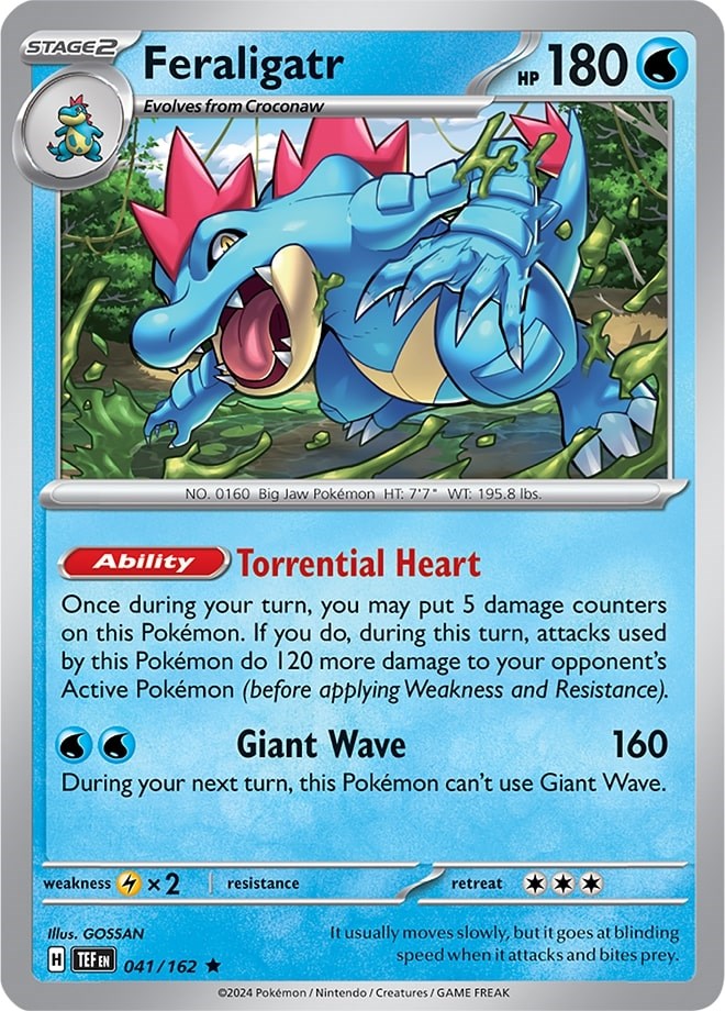 Feraligatr (041/162) (Theme Deck Exclusive) [Scarlet & Violet: Temporal Forces] | Dumpster Cat Games