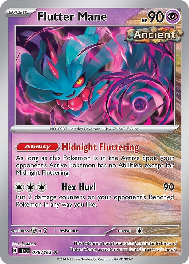 Flutter Mane (078/162) (Theme Deck Exclusive) [Scarlet & Violet: Temporal Forces] | Dumpster Cat Games