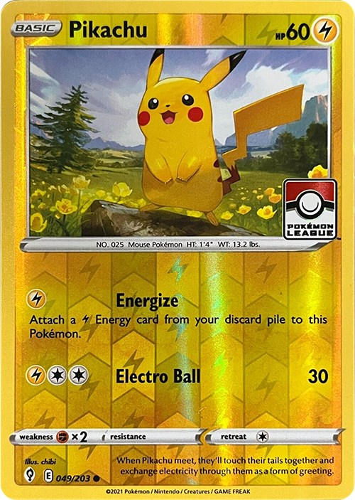 Pikachu (049/203) (2023 2024 League Promo) [League & Championship Cards] | Dumpster Cat Games