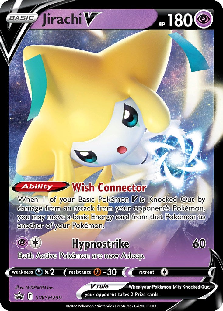 Jirachi V (SWSH299) [Sword & Shield: Black Star Promos] | Dumpster Cat Games