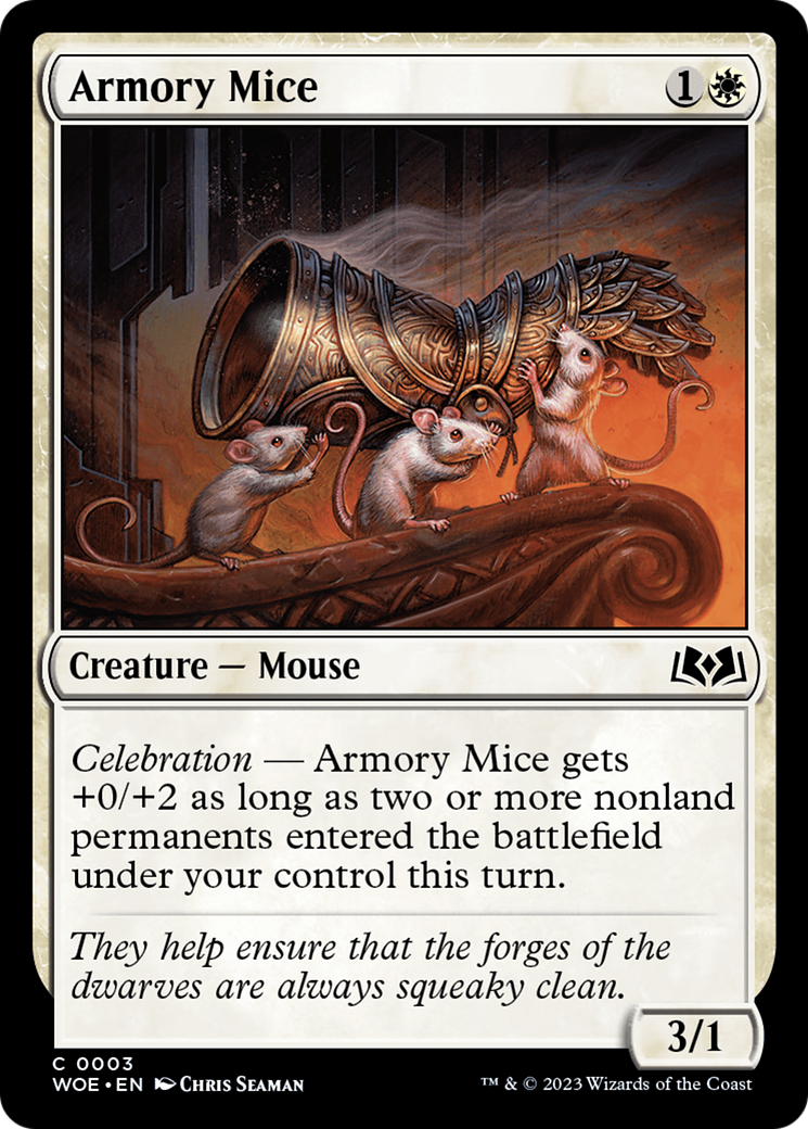 Armory Mice [Wilds of Eldraine] | Dumpster Cat Games