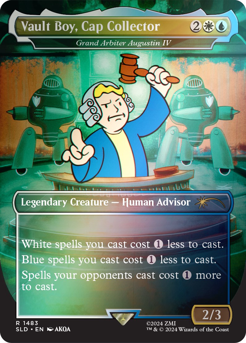 Vault Boy, Cap Collector - Grand Arbiter Augustin IV (Rainbow Foil) [Secret Lair Drop Series] | Dumpster Cat Games