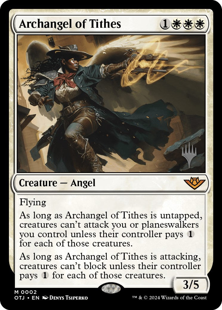 Archangel of Tithes (Promo Pack) [Outlaws of Thunder Junction Promos] | Dumpster Cat Games