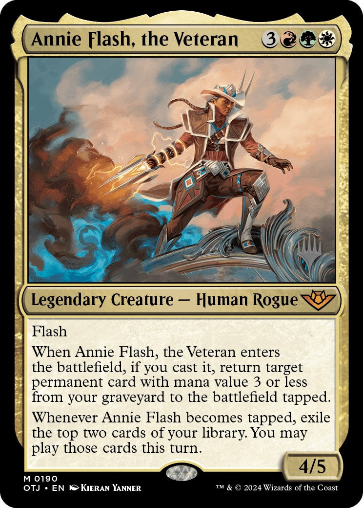 Annie Flash, the Veteran (Promo Pack) [Outlaws of Thunder Junction Promos] | Dumpster Cat Games