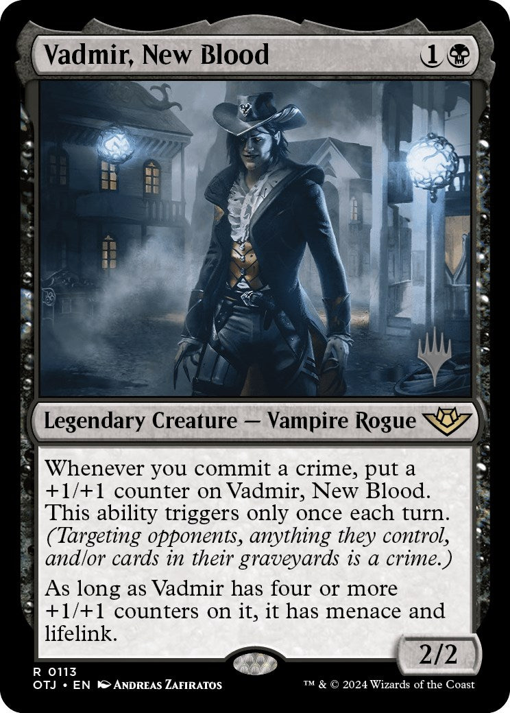 Vadmir, New Blood (Promo Pack) [Outlaws of Thunder Junction Promos] | Dumpster Cat Games