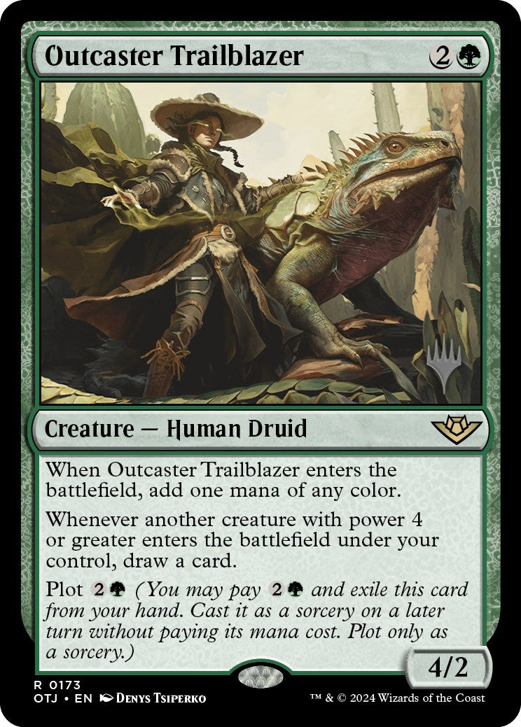 Outcaster Trailblazer (Promo Pack) [Outlaws of Thunder Junction Promos] | Dumpster Cat Games
