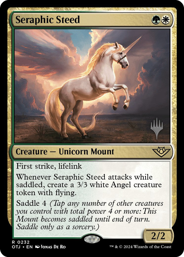 Seraphic Steed (Promo Pack) [Outlaws of Thunder Junction Promos] | Dumpster Cat Games