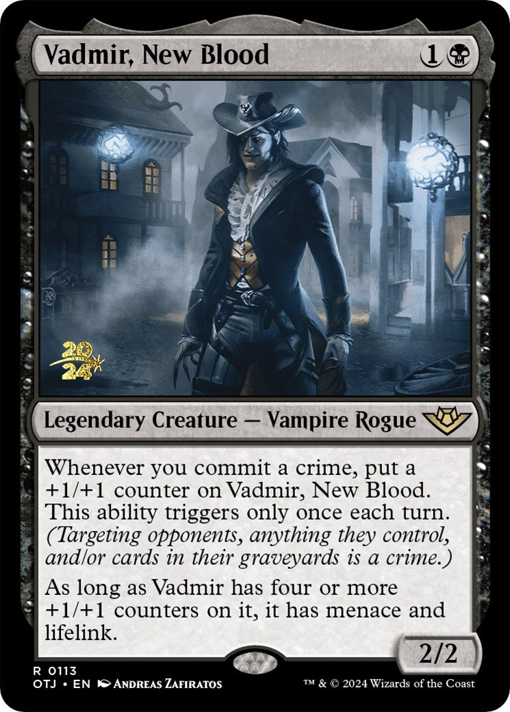 Vadmir, New Blood [Outlaws of Thunder Junction Prerelease Promos] | Dumpster Cat Games