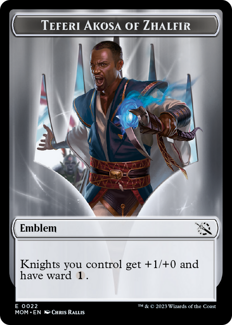 Teferi Akosa of Zhalfir Emblem [March of the Machine Tokens] | Dumpster Cat Games