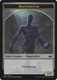 Shapeshifter (001) // Serra the Benevolent Emblem (020) Double-Sided Token [Modern Horizons Tokens] | Dumpster Cat Games