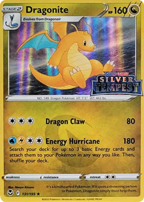 Dragonite (131/195) (Silver Tempest Stamped) [Sword & Shield: Silver Tempest] | Dumpster Cat Games