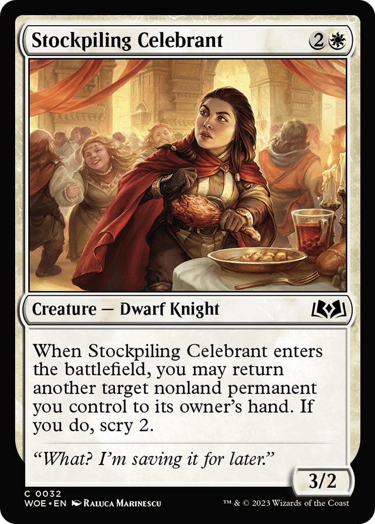 Stockpiling Celebrant [Wilds of Eldraine] | Dumpster Cat Games