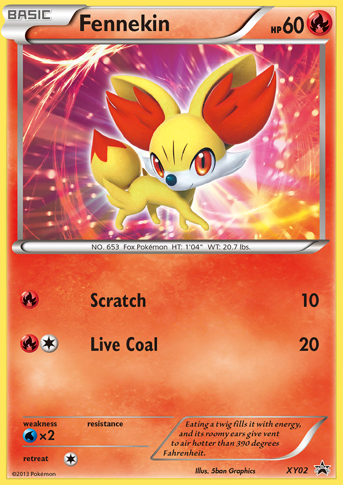 Fennekin (XY02) [XY: Black Star Promos] | Dumpster Cat Games