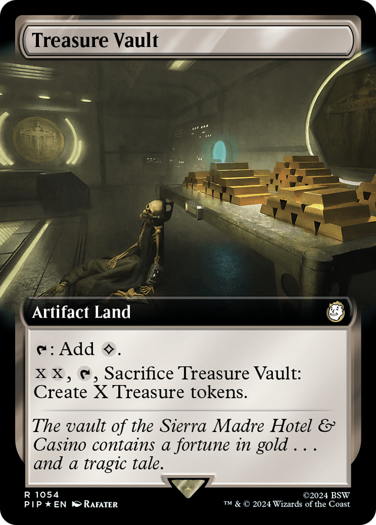 Treasure Vault (Extended Art) (Surge Foil) [Fallout] | Dumpster Cat Games