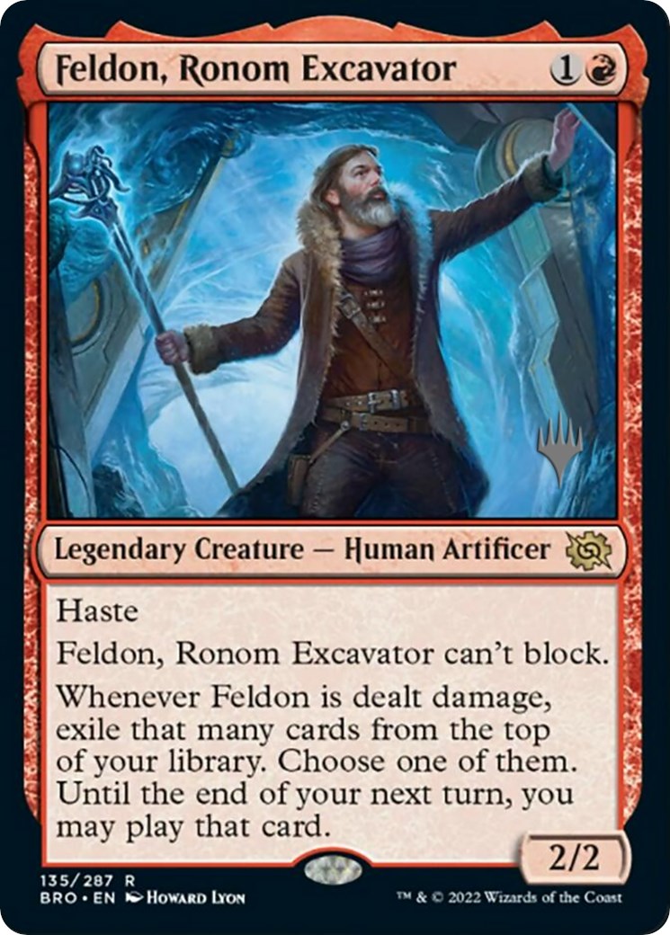 Feldon, Ronom Excavator (Promo Pack) [The Brothers' War Promos] | Dumpster Cat Games