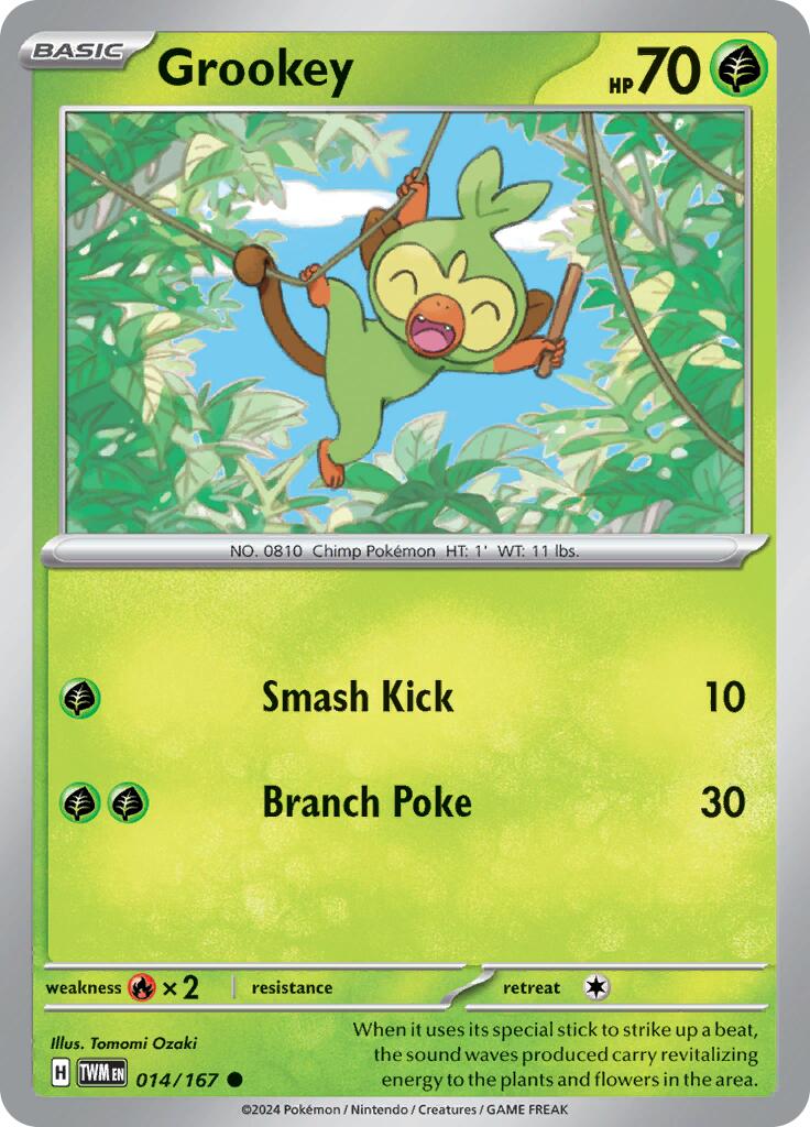 Grookey (014/167) [Scarlet & Violet: Twilight Masquerade] | Dumpster Cat Games