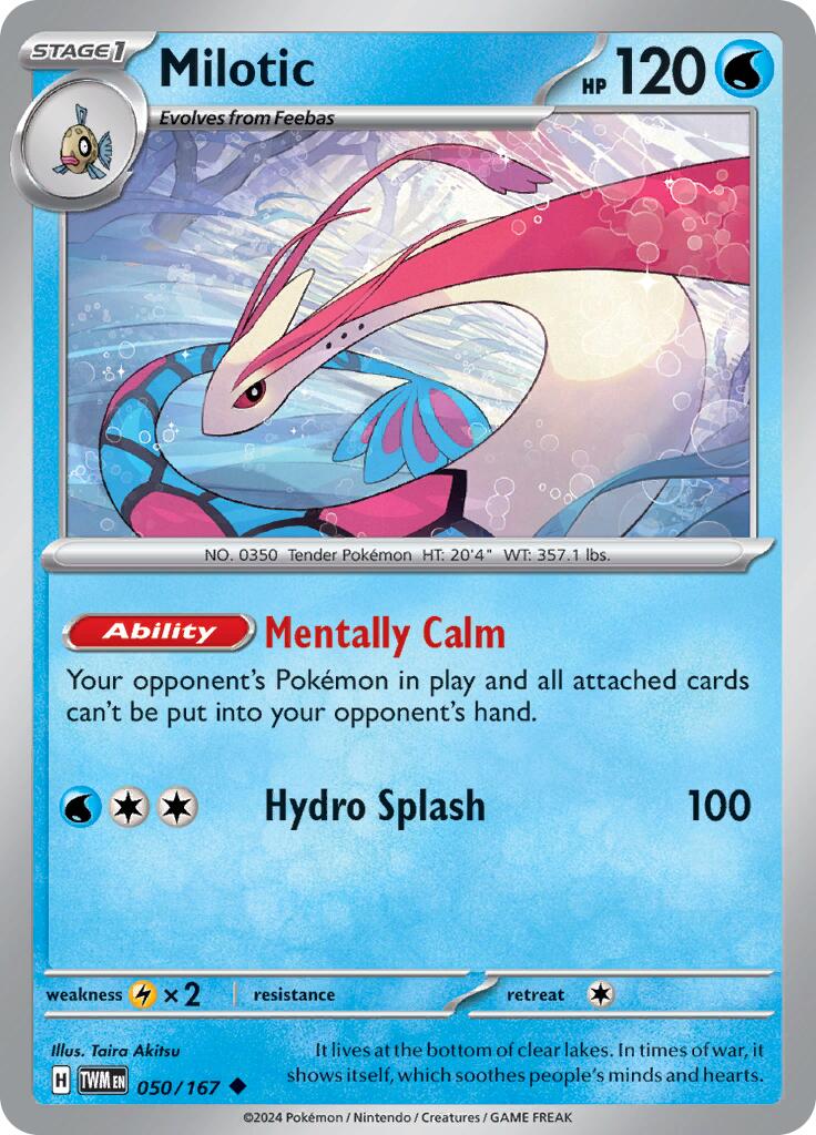 Milotic (050/167) [Scarlet & Violet: Twilight Masquerade] | Dumpster Cat Games