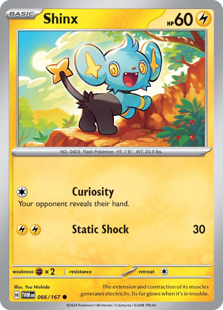 Shinx (066/167) [Scarlet & Violet: Twilight Masquerade] | Dumpster Cat Games