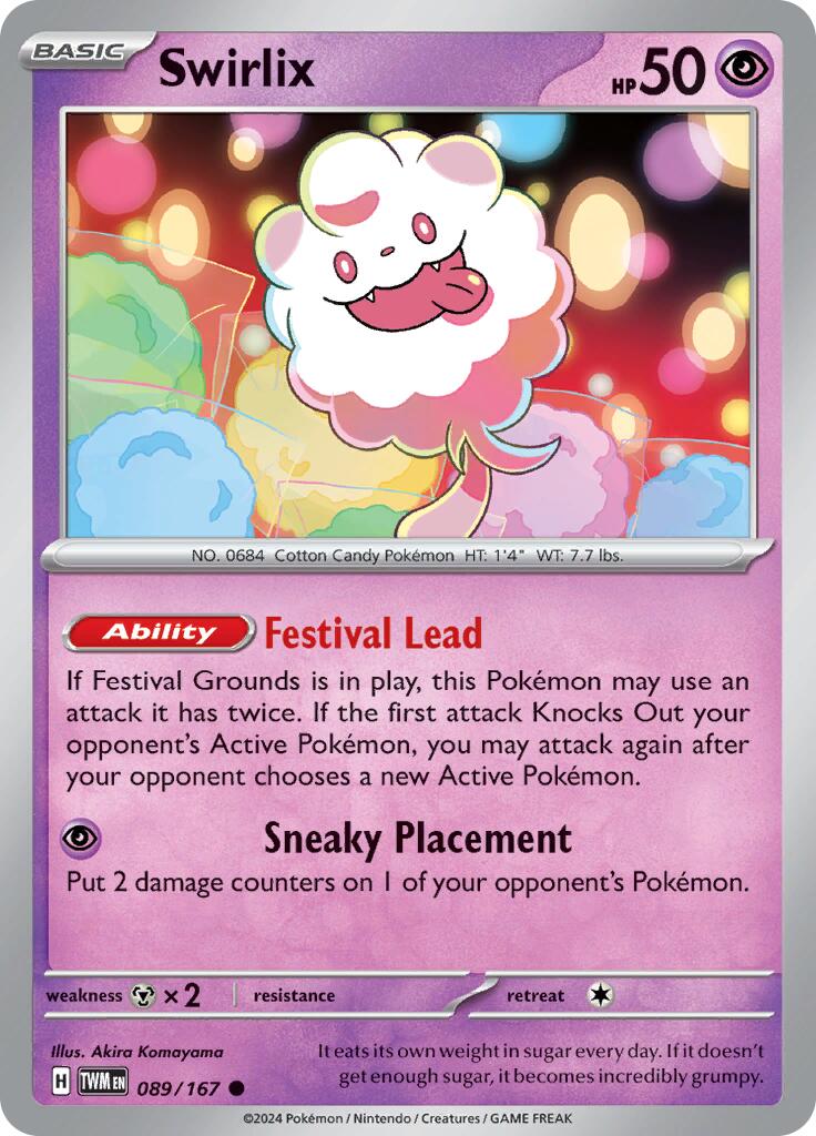 Swirlix (089/167) [Scarlet & Violet: Twilight Masquerade] | Dumpster Cat Games