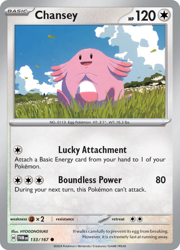 Chansey (133/167) [Scarlet & Violet: Twilight Masquerade] | Dumpster Cat Games