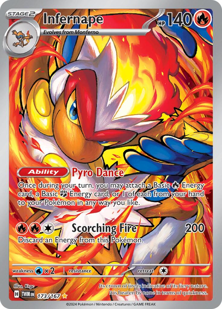 Infernape (173/167) [Scarlet & Violet: Twilight Masquerade] | Dumpster Cat Games