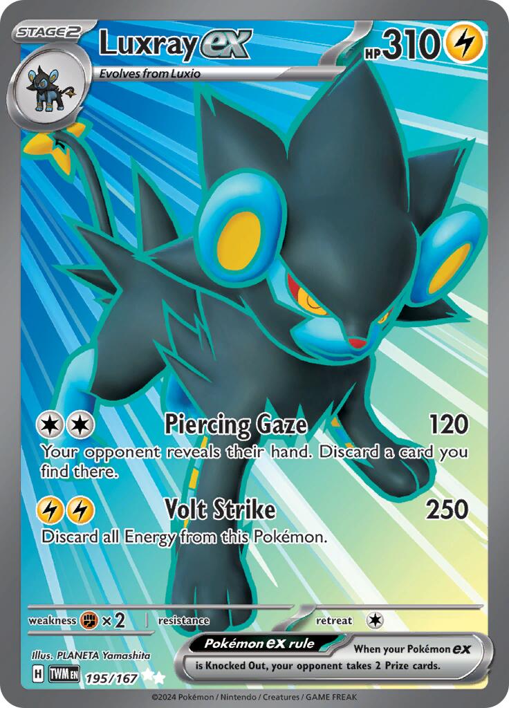 Luxray ex (195/167) [Scarlet & Violet: Twilight Masquerade] | Dumpster Cat Games