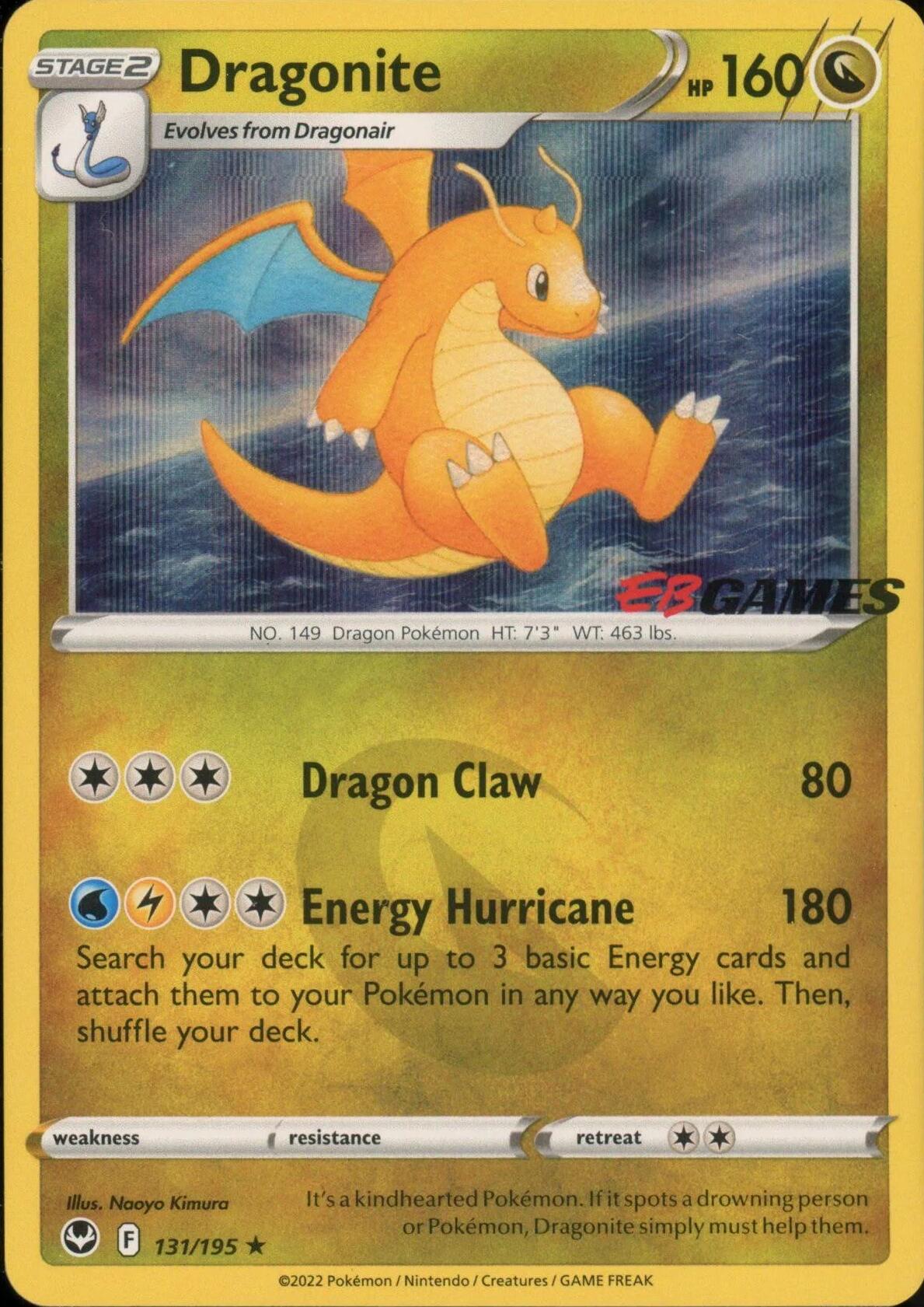 Dragonite (131/195) (EB Games Exclusive) [Miscellaneous Cards] | Dumpster Cat Games