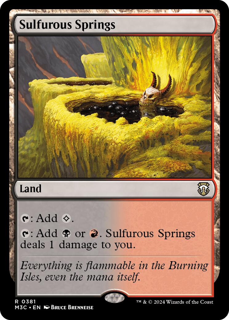 Sulfurous Springs [Modern Horizons 3 Commander] | Dumpster Cat Games