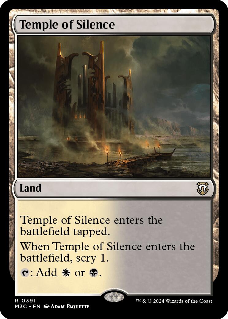 Temple of Silence [Modern Horizons 3 Commander] | Dumpster Cat Games