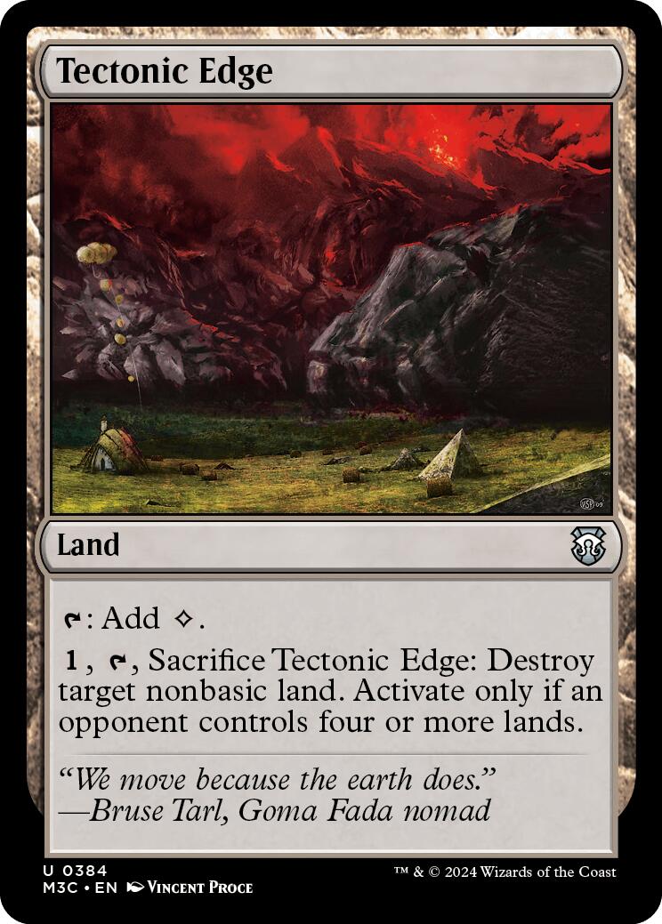 Tectonic Edge [Modern Horizons 3 Commander] | Dumpster Cat Games