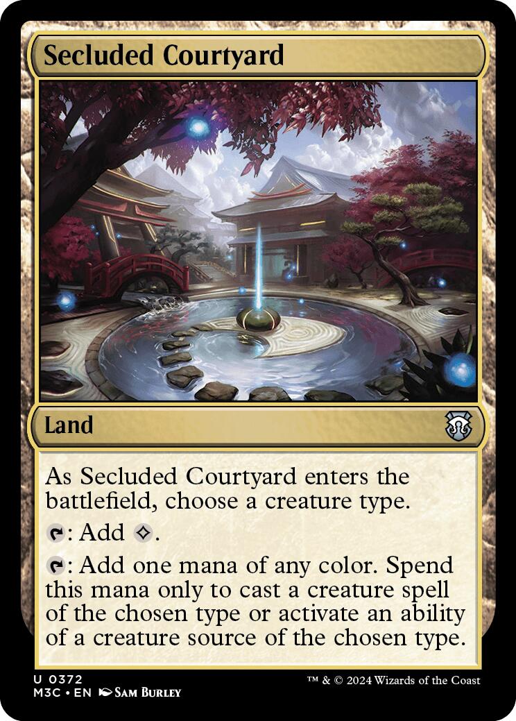 Secluded Courtyard [Modern Horizons 3 Commander] | Dumpster Cat Games