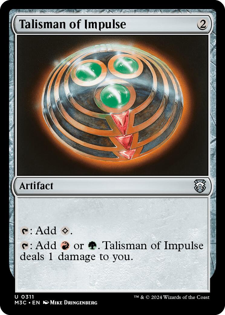 Talisman of Impulse [Modern Horizons 3 Commander] | Dumpster Cat Games