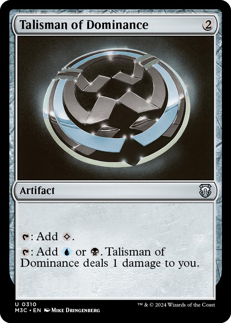 Talisman of Dominance [Modern Horizons 3 Commander] | Dumpster Cat Games