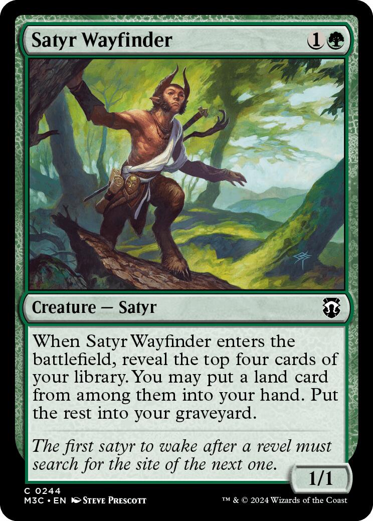 Satyr Wayfinder [Modern Horizons 3 Commander] | Dumpster Cat Games