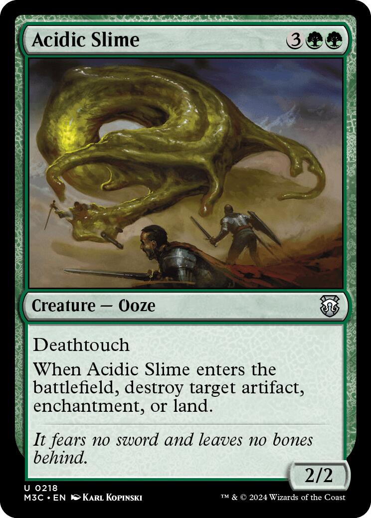 Acidic Slime [Modern Horizons 3 Commander] | Dumpster Cat Games