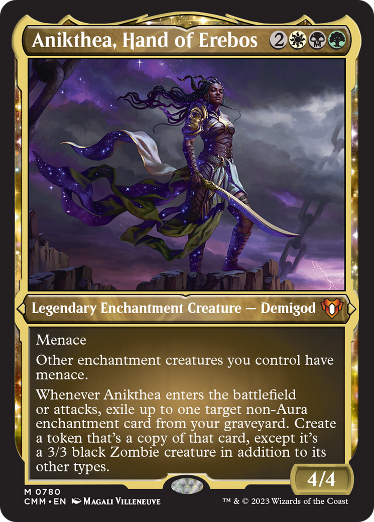 Anikthea, Hand of Erebos (Display Commander) (Foil Etched) [Commander Masters] | Dumpster Cat Games