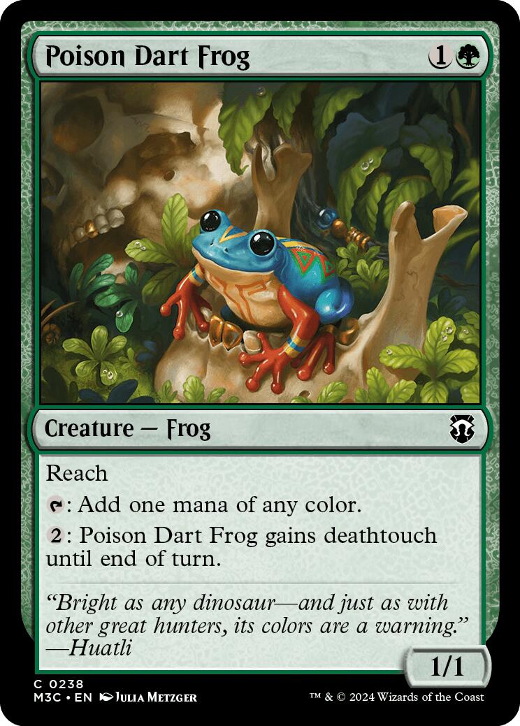 Poison Dart Frog [Modern Horizons 3 Commander] | Dumpster Cat Games