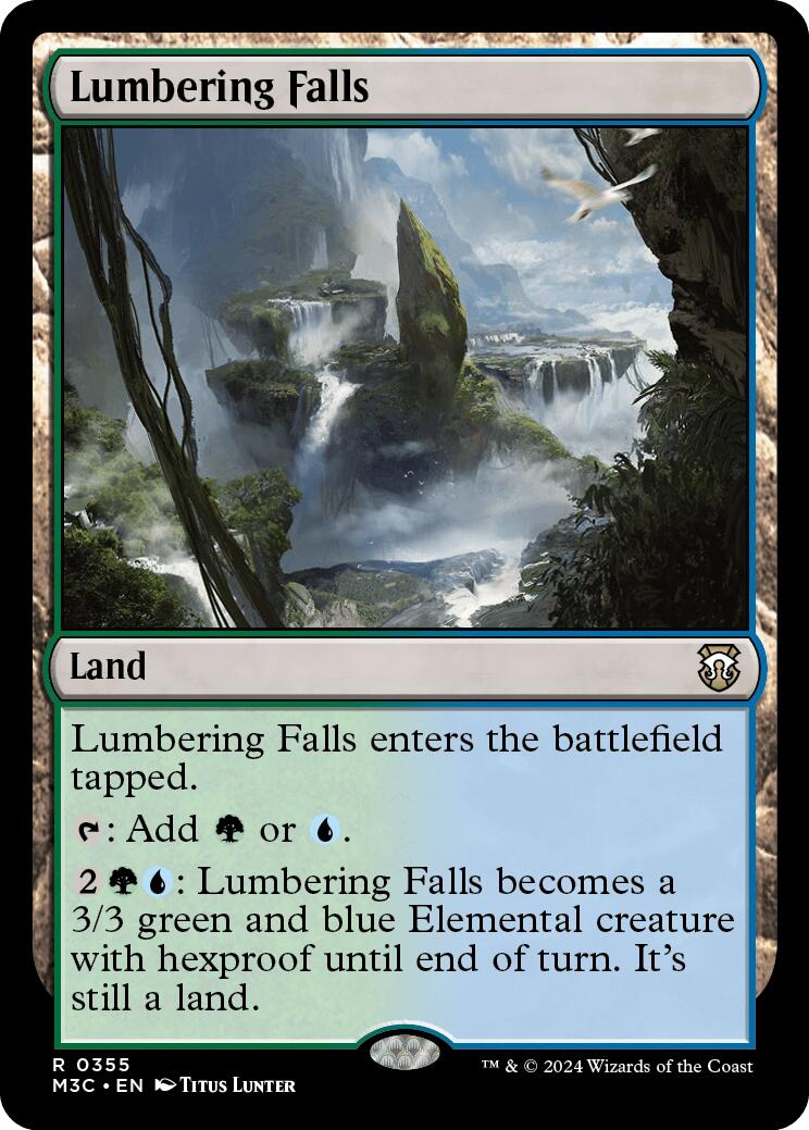 Lumbering Falls [Modern Horizons 3 Commander] | Dumpster Cat Games