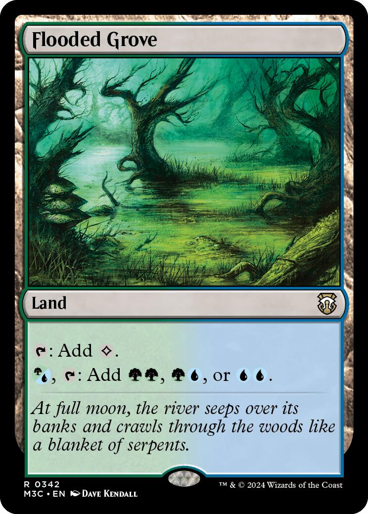 Flooded Grove [Modern Horizons 3 Commander] | Dumpster Cat Games