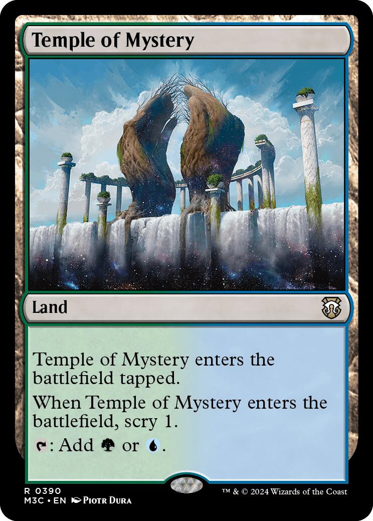 Temple of Mystery [Modern Horizons 3 Commander] | Dumpster Cat Games