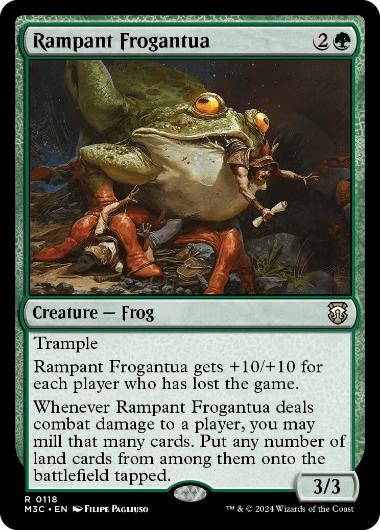 Rampant Frogantua [Modern Horizons 3 Commander] | Dumpster Cat Games