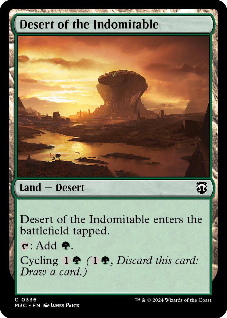 Desert of the Indomitable [Modern Horizons 3 Commander] | Dumpster Cat Games