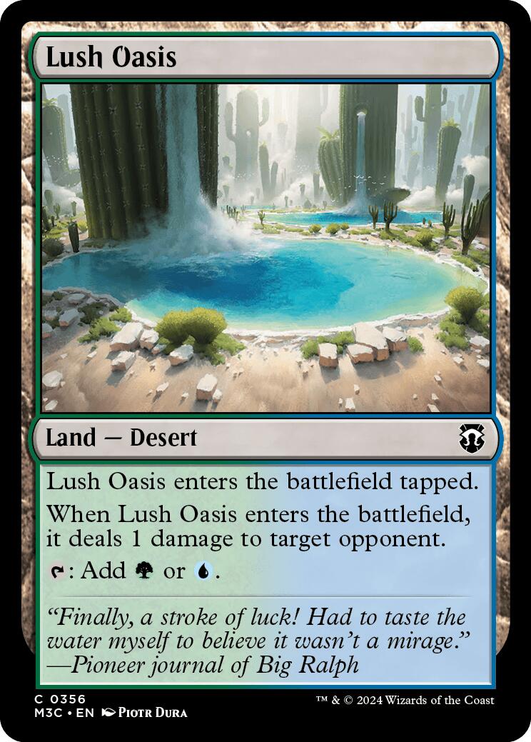 Lush Oasis [Modern Horizons 3 Commander] | Dumpster Cat Games