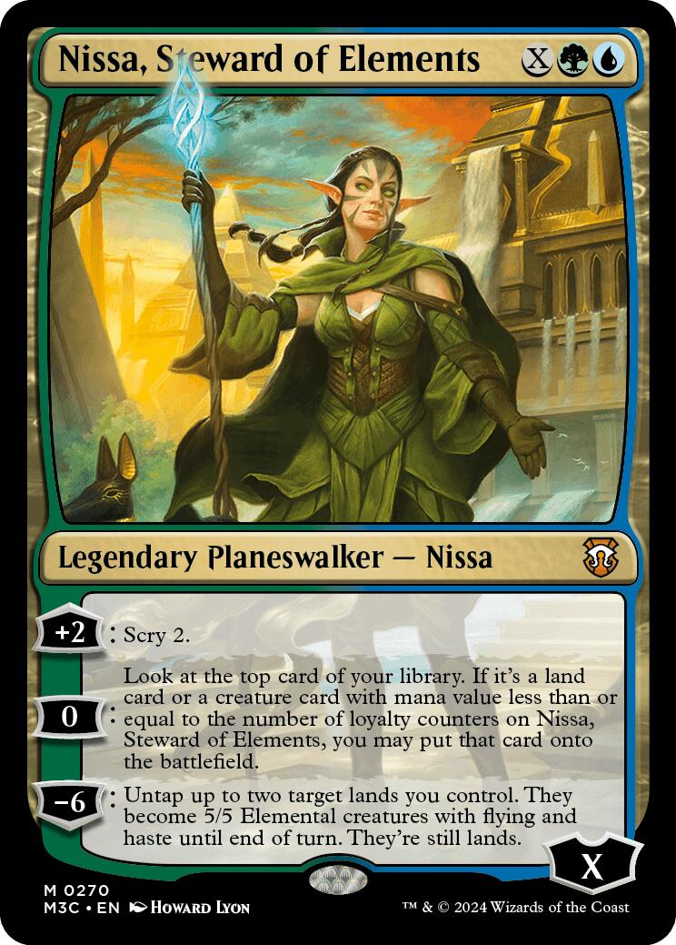 Nissa, Steward of Elements [Modern Horizons 3 Commander] | Dumpster Cat Games