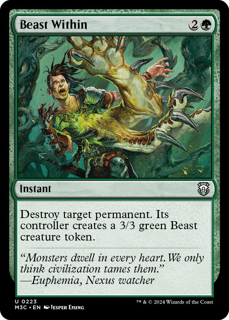 Beast Within [Modern Horizons 3 Commander] | Dumpster Cat Games