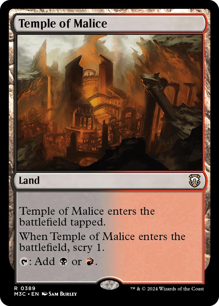 Temple of Malice [Modern Horizons 3 Commander] | Dumpster Cat Games